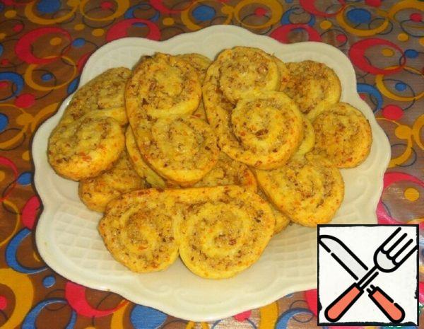 Curd Cookies with Nut Filling Recipe