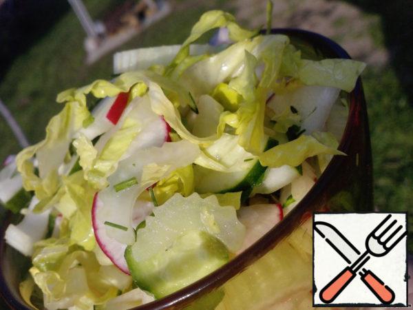 Salad "Green Bouquet" Recipe