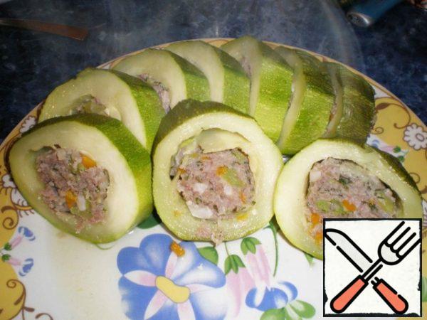 Cut into slices and serve.