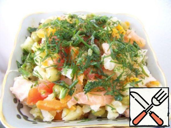 Salad "Golden Fish" Recipe
