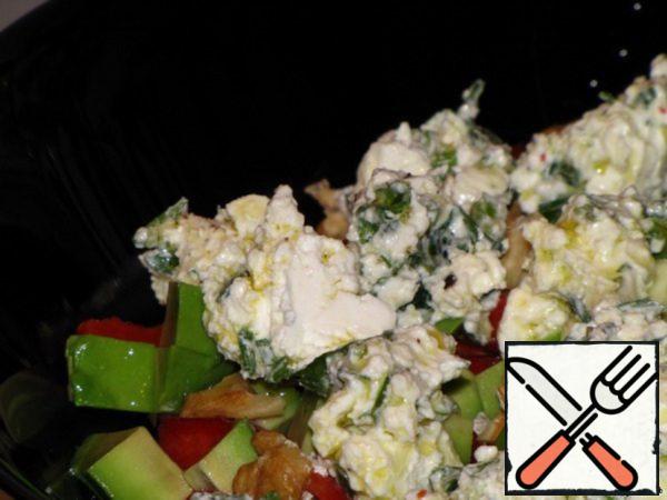 Avocado Salad with Cheese Recipe