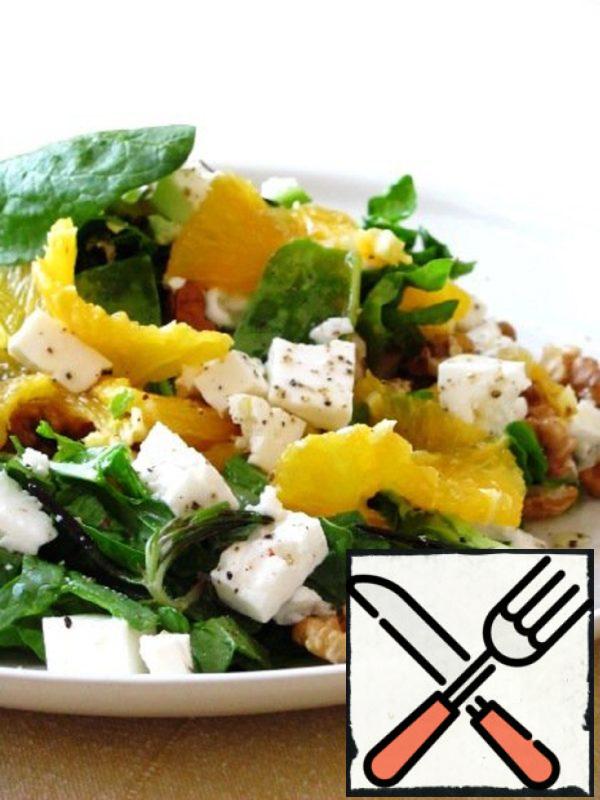 Salad with Spinach and Oranges Recipe