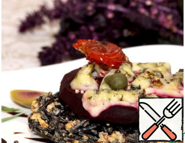 Rice-Almond Galette with Beetroot and Cheese Recipe
