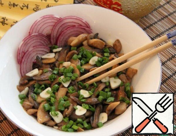 Stewed Mushrooms with Soy Sauce and Garlic Recipe