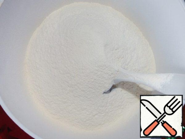 Make crumbs from butter, sugar and flour.
