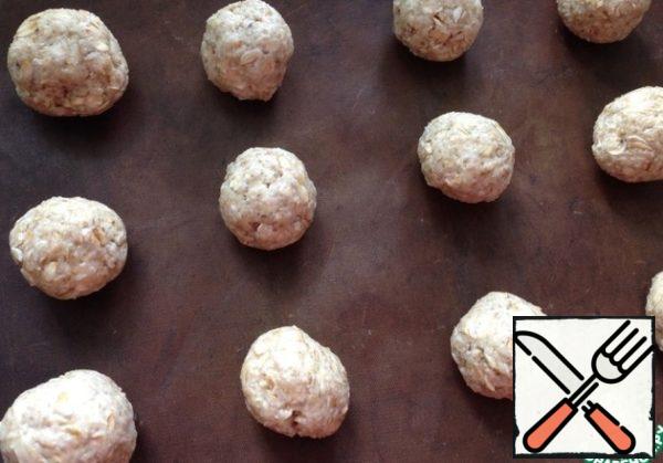 Form walnut-sized balls.
