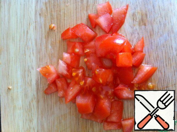 Sliced tomato.