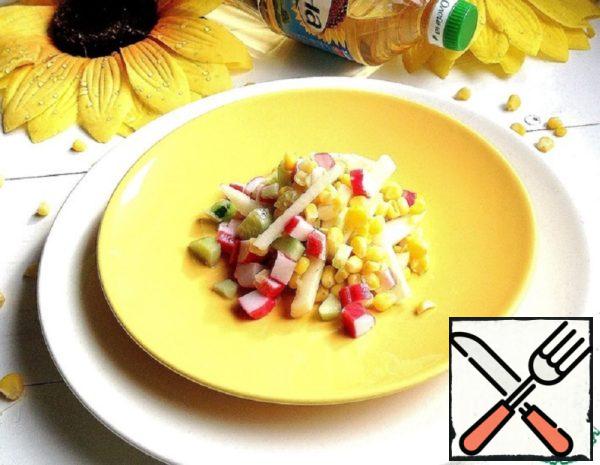 Salad with Crab Sticks Recipe