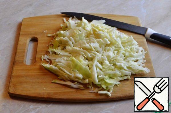 Slice the cabbage.
