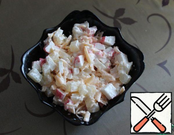 Salad with Crab Sticks Recipe
