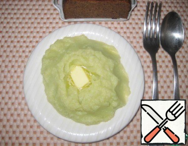 Tender Green Mashed Potatoes with Leek Recipe