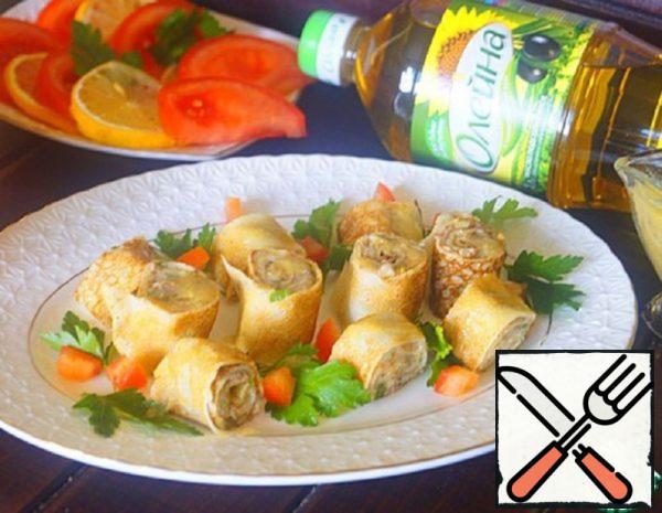 Pancakes with Mashed Potatoes and Tuna Recipe
