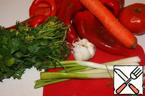 Remove the seeds from the pepper, add salt inside.
