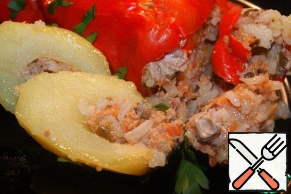 The vegetables turned out to be very juicy and delicious, and the cheese cream gave them a touch of piquancy and freshness.
