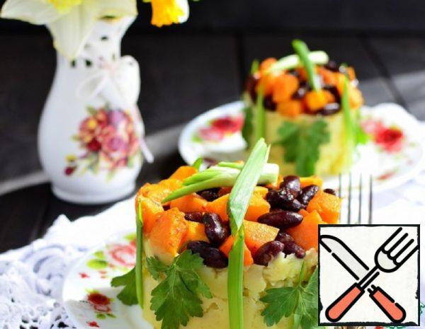Mashed Potatoes with Beans and Pumpkin Recipe