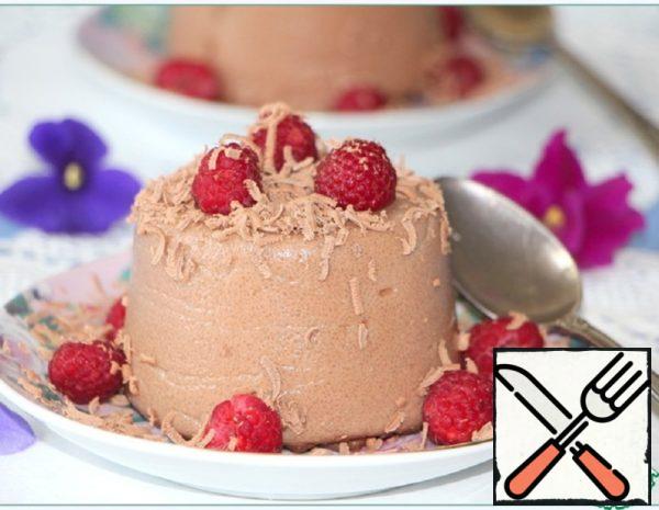 Chocolate Semolina Pudding with Raspberry Recipe