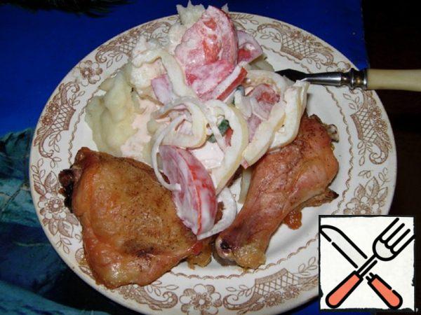 Mashed Potatoes with Baked Chicken Recipe