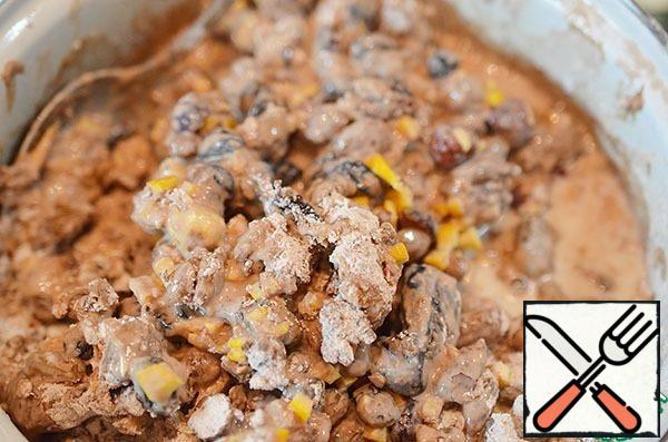 Add milk, then egg.
