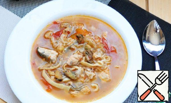 Goulash-Soup with Seafood Recipe