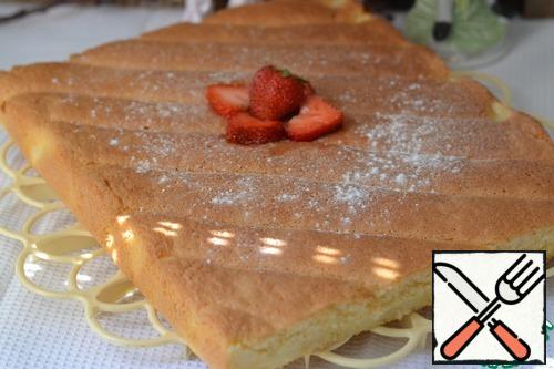 Enjoy with sour cream and strawberries...