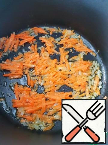Crab sticks cut into small pieces. Add to pan.