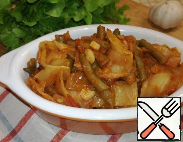 Cabbage with Green Beans Recipe