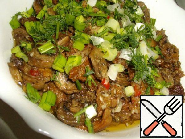Mushrooms Snack Spicy Recipe