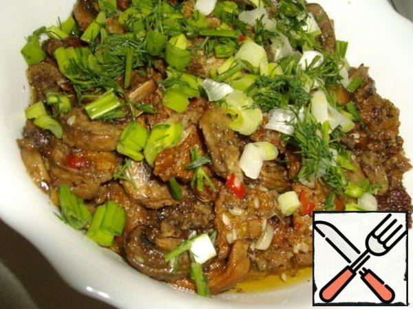 Serve with herbs.
