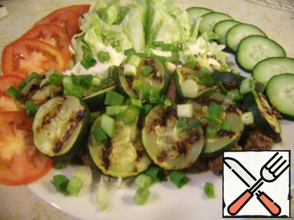 Salad with Chicken Liver and Zucchini Recipe
