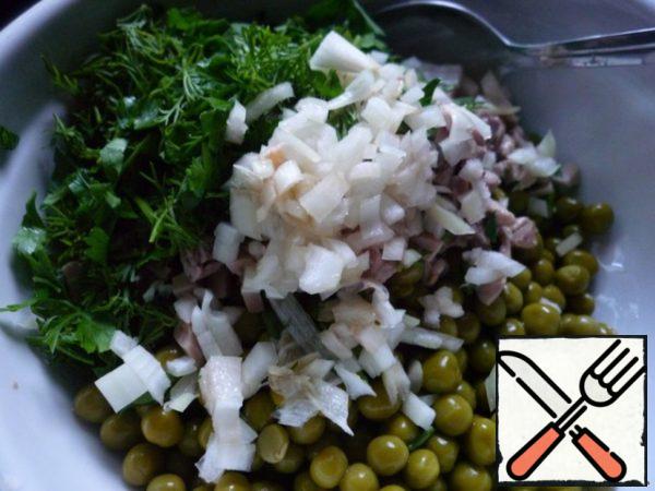 Add finely chopped onion.
