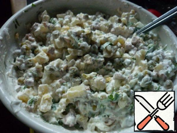 Salad with Cod Liver Recipe