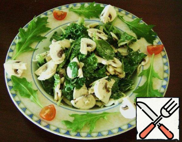 Salad of fresh Mushrooms Recipe