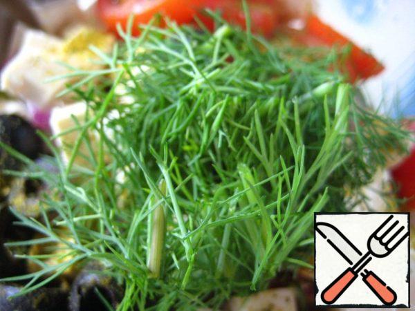 Add finely chopped dill.
