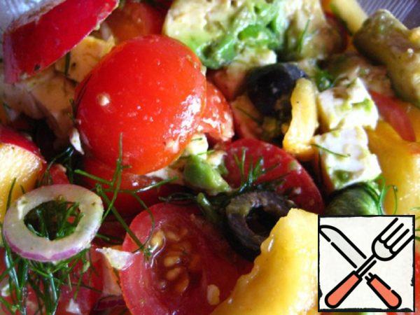 Tomatoes Salad with Avocado Recipe
