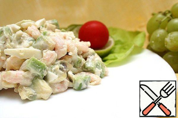 Salad "Avocado and Shrimp" Recipe