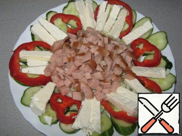 Put a slide on the cabbage.
