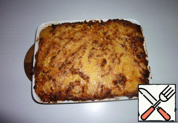 That's it, the quick casserole is ready.