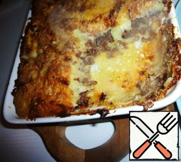Casserole with Mashed Potatoes and Minced Meat Recipe