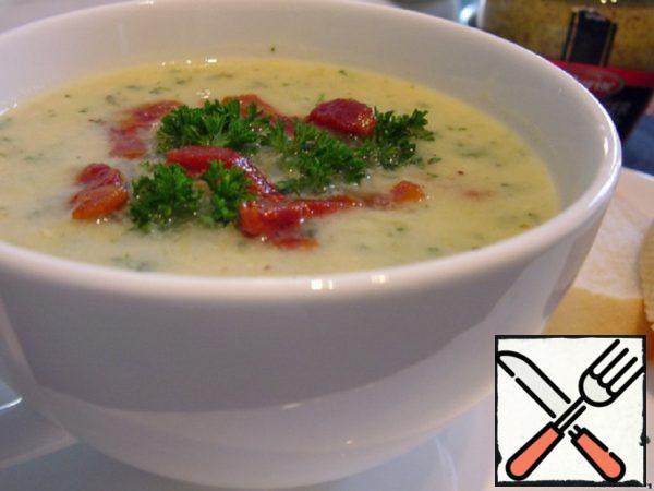 Leek Cream Soup with Mustard Recipe