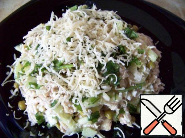 Salad with Champignons and Chicken Recipe
