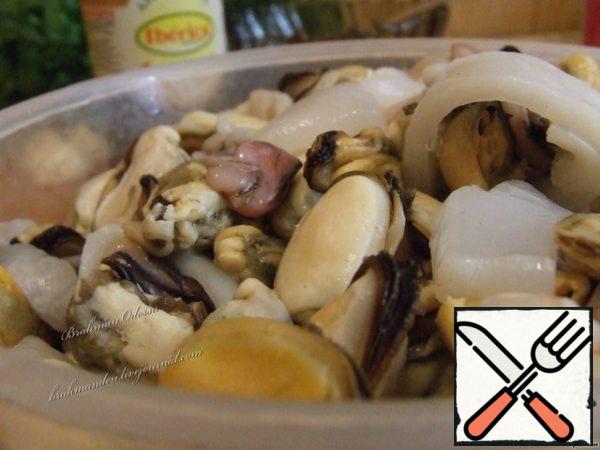 Seafood cocktail.