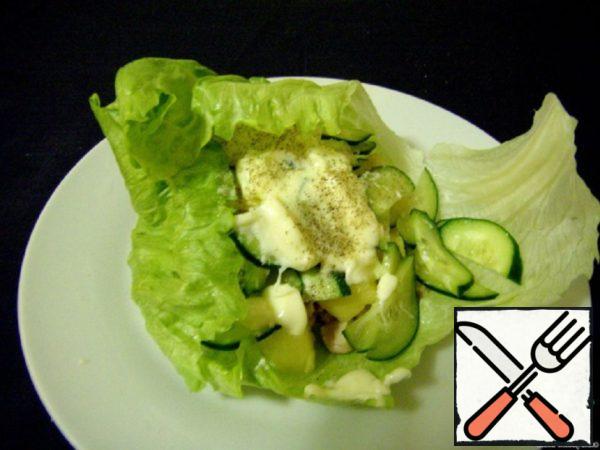 Salad with Chicken and Pineapple Recipe
