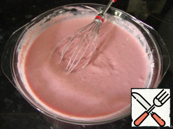 It turns out that's such a pretty pink batter.