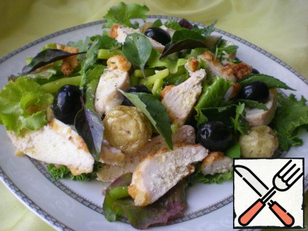 Warm Chicken and Vegetable Salad Recipe