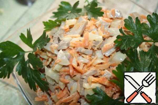 Carrot, Pork and Onion Salad Recipe