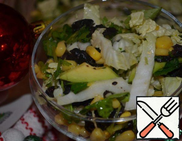 Salad with Sweet Corn and Avocado Recipe