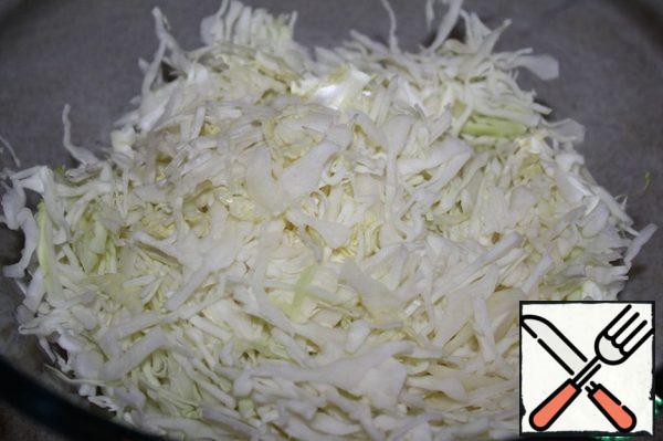 Chop the cabbage.