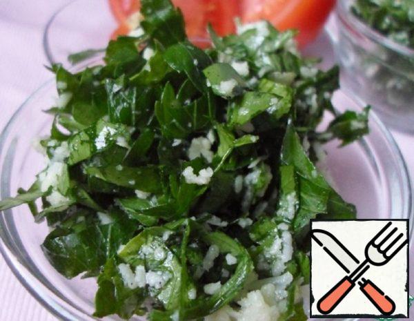 Quick Salad with Parsley and Cheese Recipe
