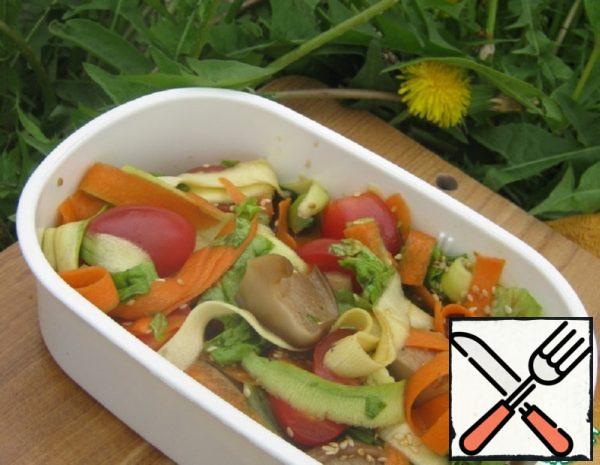 Vegetable Salad with pickled Mushrooms Recipe