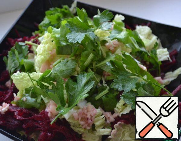 Salad with Chinese Cabbage and Beetroot Recipe